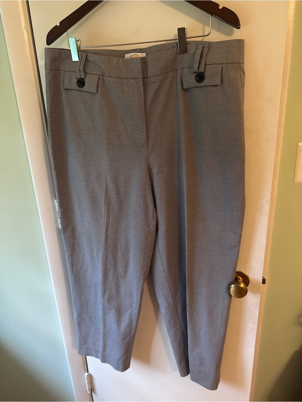 Talbots Gray Cropped Ankle Dress Pants